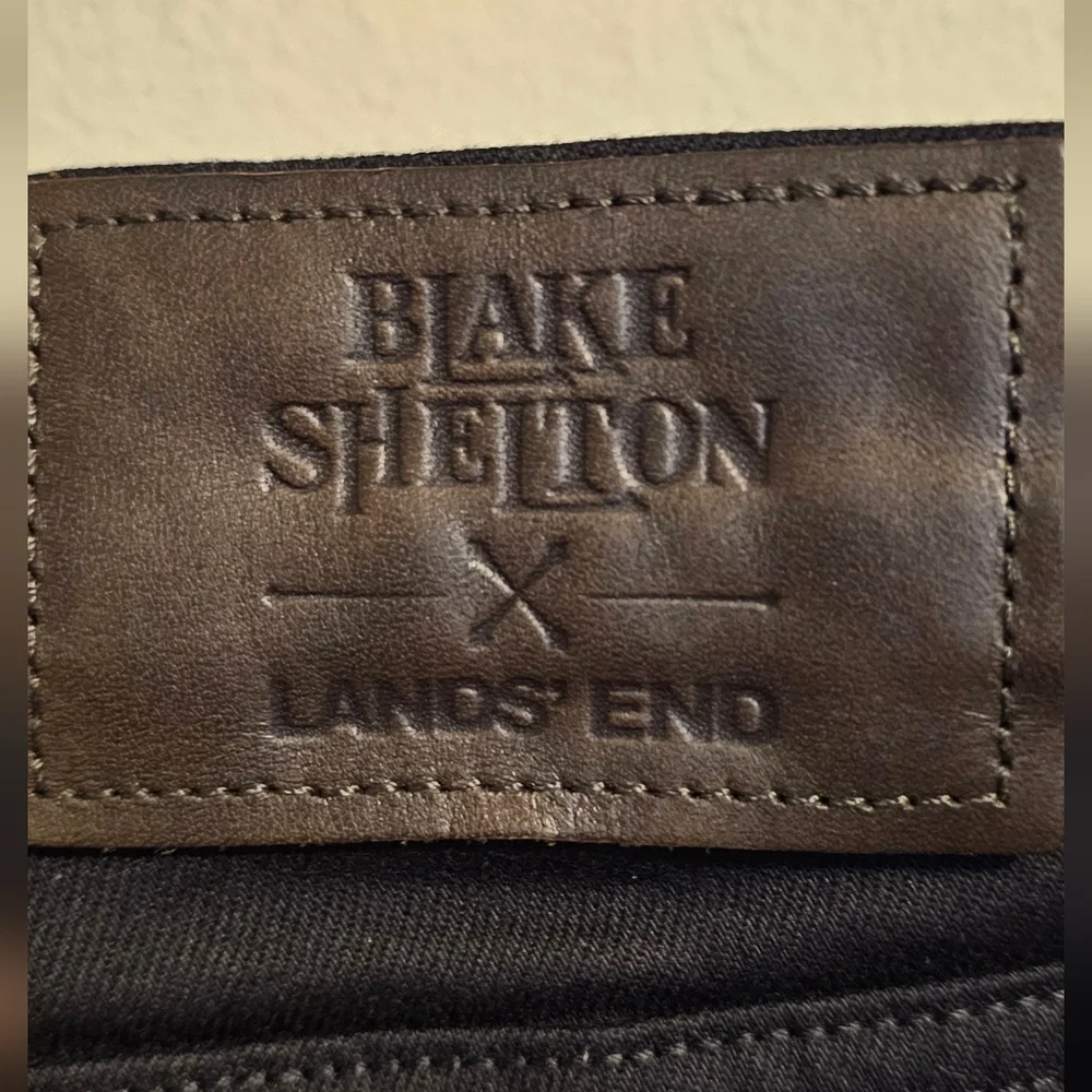 NWT Men's Blake Shelton Lands' End Bootcut Relaxed Fit Jeans 36x35
